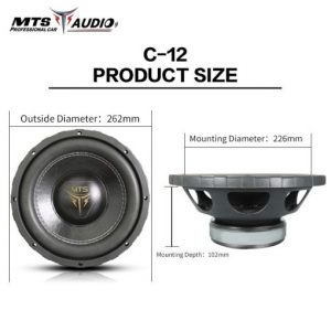 Loa Sub hơi 12 inch ô tô MTS-C12
