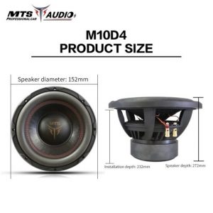 Loa Sub hơi 10 inch cho xe ô tô MTS-M10D4