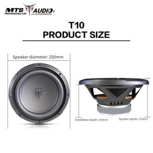 Loa Sub hơi 10 inch ô tô MTS-T10
