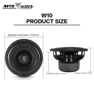 Loa Sub hơi 10 inch ô tô MTS-W10