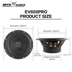 Hệ thống loa 2 way ô tô MTS-EV650PRO