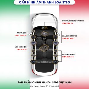 Combo Độ Loa STEG (+Amly SDSP10+Sub điện+Bộ điều khiển DRC3)