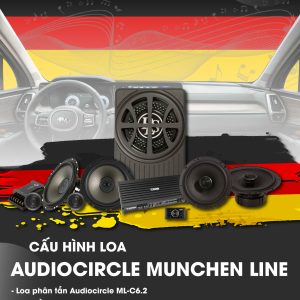 Combo Độ Loa STEG Audio Munchen Line(+Sub Điện DLS+Amly 4 kênh)