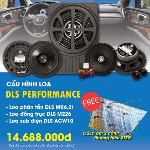 Combo Độ Loa STEG DLS PERFORMANCE(+Sub điện DLS+Loa phân tần +Loa đồng trục)