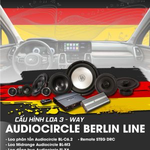 Combo Độ Loa STEG Audiocircle Berlin Line(+Amly 10 kênh+STEG DRC+Sub hơi+Amly sub+Loa 3way)