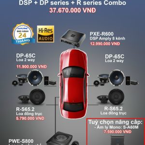 Combo Độ Loa Alpine DP-Series(+DSP+Loa 2 Way+Sub gầm ghế)